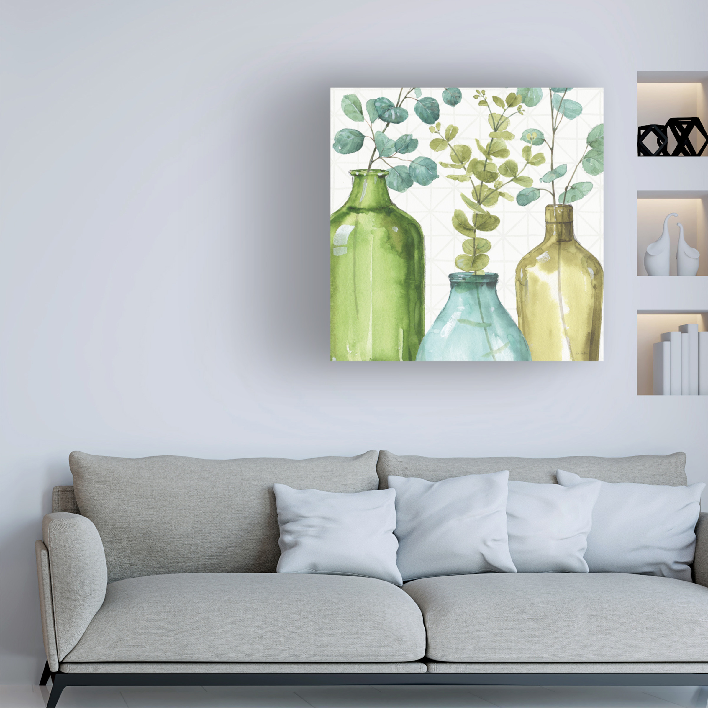 Trademark Fine Art 'Mixed Greens LVI' Canvas Art by Lisa Audit