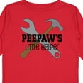 thumbnail image 4 of Inktastic Peepaw Grandpa's Little Helper Boys Long Sleeve Toddler T-Shirt, 4 of 5