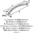 thumbnail image 3 of Amerock Bp1214-10Pack Everyday Heritage 5-1/16" Center To Center Arch Cabinet Pull -, 3 of 7
