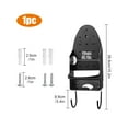 thumbnail image 2 of TSV Wall Mount Ironing Board Hanger, Electric Iron Holder, Ironing Board Storage Organizer Shelf With Removable Hooks, Black, 2 of 7