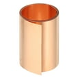 thumbnail image 1 of Uxcell Rollo de lámina delgada de cobre, tira de cinta de cobre para parpadeo de metal para manualidades, reparaciones eléctricas DIY 1 2in x 8Mil (0.2mm), 1 of 1