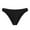 Black, variant on Women Swimwear Bikini Bottoms Summer Swim Bottom Solid Color Mid-Waist Swim Bottoms Pool Swim Wear