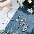 thumbnail image 5 of DIY Charm Bracelet Making Kits Including Stainless Steel Chain Bracelet Makings Glass Beads Brass Links Charms Waxed Cotton Cord Golden, 5 of 7