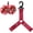 Red, variant on QenASHaing Pom Pom Holder Hanger with Snap Button for Backpack Cheerleader Team Tags Cheer Bag Strap Accessories Cheerleading Essentials
