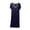 Blue, variant on HomeGardon Nightgowns for Women,Women's Sleepwear,Women's V Neck Solid Color with Chest Cushion Loose and Comfortable Plus Size Home Skirt,M-XXL