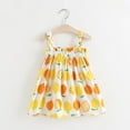 thumbnail image 2 of TAIAOJING Toddler Baby Girls Floral Dress Summer Infant Sleeveless Strap Baby Print Outfits Lemon Princess Dresses For 3-4 Years, 2 of 5