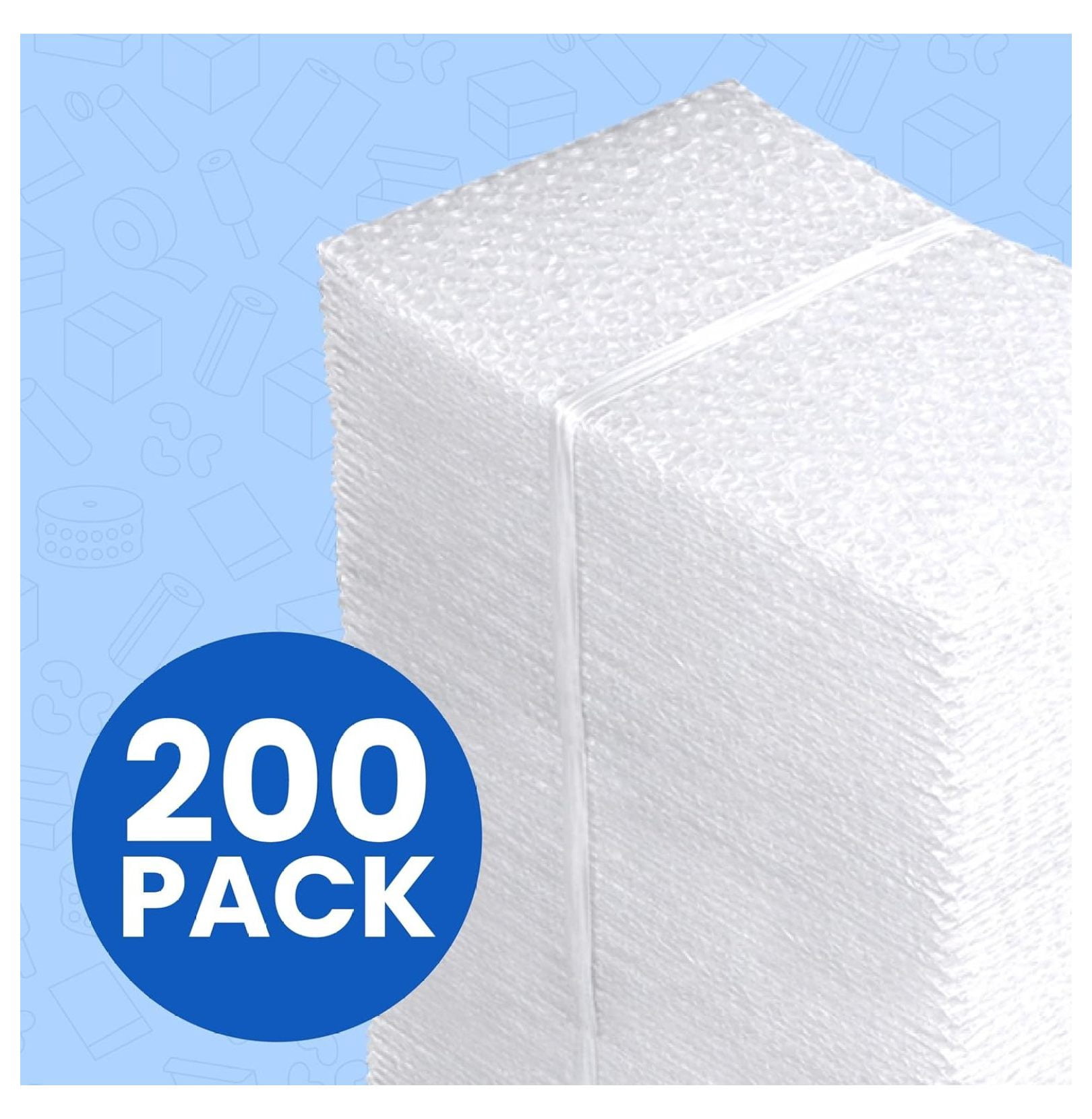 XYX 7x11.5" Clear Self-Sealing Bubble Out Bag Pouches -200 Pack- Bubble Cushion Wrap Bags for Packing, Storage, Moving, and Shipping fragile items