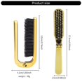 thumbnail image 3 of Mans Beard Brush Hair Styling Comb Foldable Pocket Hair Brush Shaving Brush Hairdressing Brush Shaving Tool for Salons Gold, 3 of 4