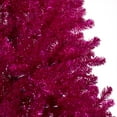 thumbnail image 3 of Northlight Metallic Tinsel Artificial Christmas Tree - 7' - Dark Pink - Unlit, 3 of 6