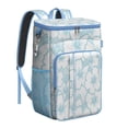 thumbnail image 1 of Romantic Rose and Peony Pattern Cooler Backpack - Long-Lasting Insulation, 20L Capacity for Picnics and Parties, 1 of 6