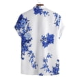 thumbnail image 2 of Men's Stretch Hawaiian Shirt Beach Tropical Aloha Style Perfect for Summer, 2 of 4
