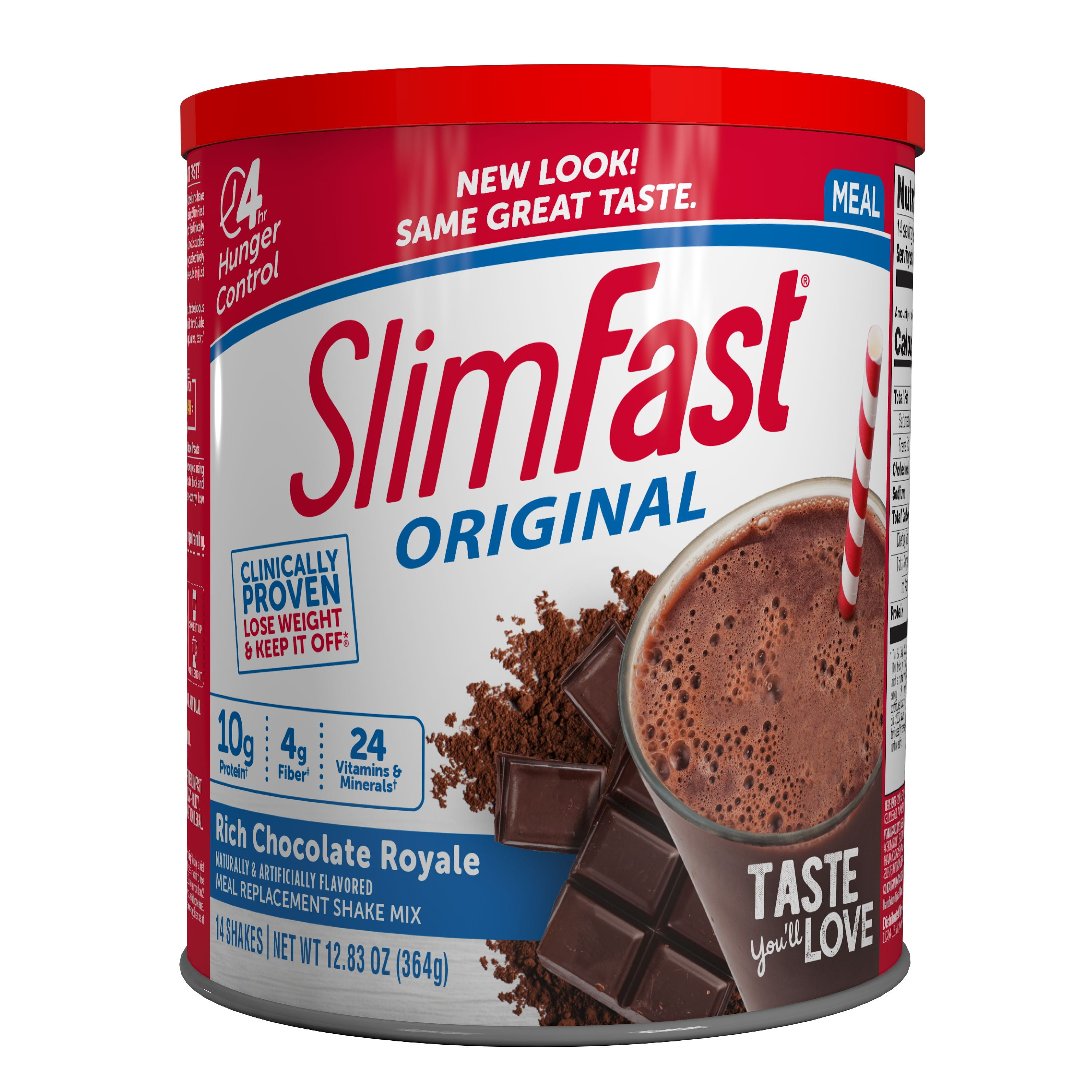 SlimFast Original Meal Replacement Shake Mix, Rich Chocolate Royale, 12