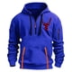 thumbnail image 2 of Sudadera con capucha para hombre, informal, con estampado, deportiva, de manga larga, blusa de poliéster, 2 of 4