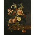 thumbnail image 3 of Jacob van Walscapelle 15x18 Black Modern Framed Museum Art Print Titled - Still Life with Flowers (1670 - 1727), 3 of 5