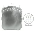 thumbnail image 2 of Mailbox Wall Mount Mailboxes for Outside Vintage Mail Boxes for House Outside Metal Drop Box Antique Style Nostalgic Charm Home Decorative, Butterfly Pattern, White, 2 of 7