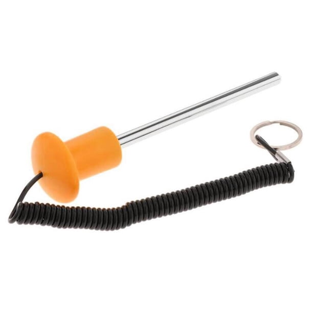 Pasador de pila de pesas, accesorios para pasadores de pesas, entrenamiento de fuerza, fitness multiusos Naranja 10x100mm