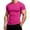 Hot Pink, variant on EANJE Men's T-Shirt Short Sleeve Crew Neck T-Shirt Casual Solid Color Outdoor Running Sports Breathable Tees or Daily Workout Wear Light Gray M