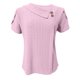 thumbnail image 3 of Camisetas Casuales de las Mujeres, Suelto Verano Color Sólido, Cuello en V Manga Corta para las Mujeres, 3 of 5