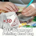 thumbnail image 3 of 50PCS Diamond Painting Bead Storage Bags - Reusable Sealable Pouches with 1 Ring for Sewing & Craft Supplies, 3 of 4