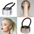 thumbnail image 5 of Soportes para cola de caballo, lazos de Metal para el cabello, banda elástica para el cabello, pasador minimalista, soporte para cola de caballo, accesorios para el cabello para mujeres y niñas, 4 Uds. JM, 5 of 5