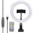 thumbnail image 4 of YLSHRF 20cm RGB LED Ring Fill Light With Clip Holder For Selfie Live Makeup 2800k-7200k, 4 of 8