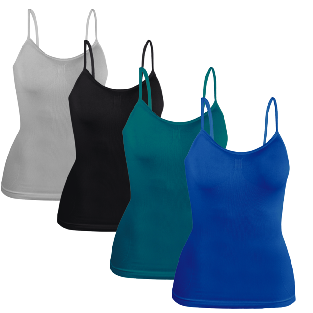 Set 4 Blusas Mujer Tirantes Unitalla Casual Blusa Crop Top Dama