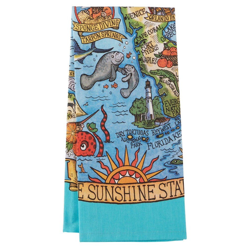 Kay Dee Designs Florida Adventure Tea Towel One Size Blue multi