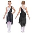 thumbnail image 3 of Oyolan Robe de Ballet Sans Manches à Sequins Scintillants pour Filles Vêtements de Danse Performance Noir 10, 3 of 7
