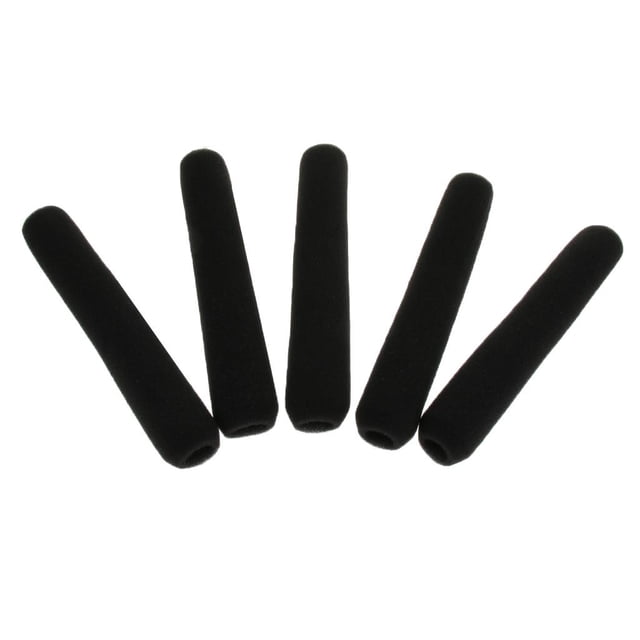 5pcs / pack Micrófono Cubierta de parabrisas Piezas de micrófono para periodista Periodista Hugo Cubierta de la esponja del micrófono