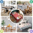 thumbnail image 4 of Rectangle Table Cover Red Christmas Santa Claus Tablecloth,Decorative Washable Table Cloths for Picnic Graduation Halloween Fall Thanksgiving Christmas, 4 of 5