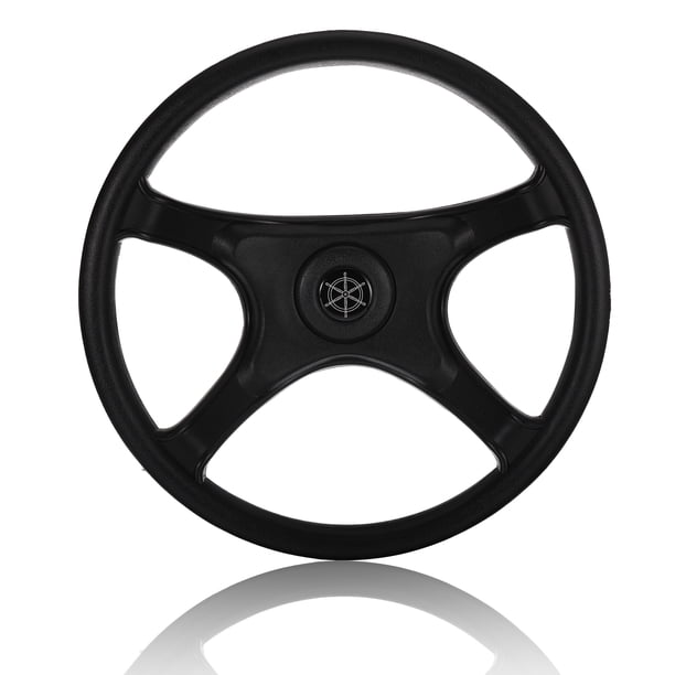 Kenally Volante de barco de 13 pulgadas, empuñadura de vapor, timón de yate, pontón exterior no direccional, pieza de navegación, plástico Bombillas para automóviles Kenally VI001482-00B