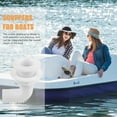 thumbnail image 3 of WHAMVOX Marine Boat Garboard Drain Plug Boat Scupper Fitting Plastic White 1Set, 3 of 8