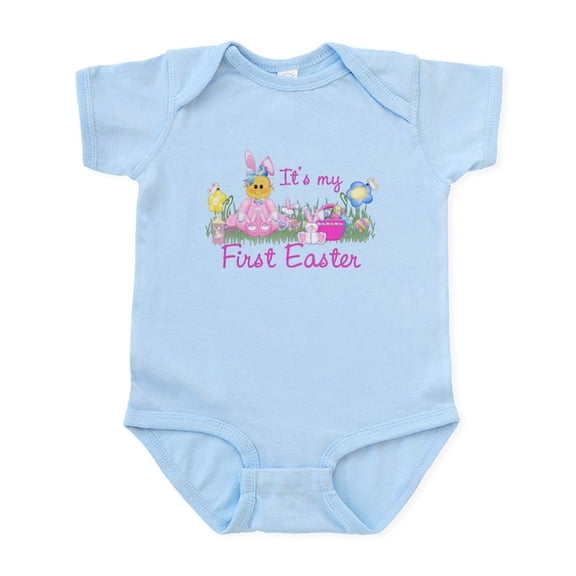 CafePress - 1St Easter Baby! Pink First Easter Infant Bodysuit - Baby Light Bodysuit, Size Newborn - 24 Months