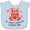 AE-Light Blue, variant on Inktastic My Great Grandma Loves Me- Bear and Hearts Boys or Girls Baby Bib