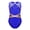 Blue, variant on Kids Girls Glittery Rhinestone Gymnastics Leotard Keyhole Back Mesh Sleeveless Dance Bodysuit Black 8