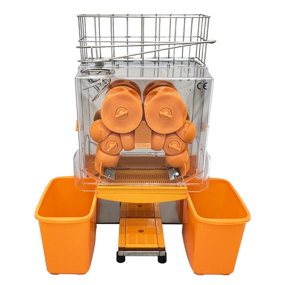 Commercial Orange Juicer Electric Press Juicing Machine Juice Squeezer with Two Buckets
