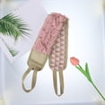 thumbnail image 6 of 1 Pc Body Scrub Towel Exfoliating Towel for Bathroom for Shower 22.83"x3.74" Pink, 6 of 6