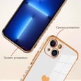thumbnail image 2 of Compatible with iPhone 13 Case Love Heart Plating Electroplate Luxury Elegant Case Camera Protector Soft TPU Shockproof Protective Corner Back Cover iPhone 13 Case -White, 2 of 10