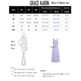 thumbnail image 5 of Vestido GRACE KARIN para verano de 2025, estilo A, con volantes fruncidos, maxi, azul claro, 5 of 5