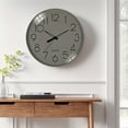 thumbnail image 2 of REGALWOVEN Wall Clock, Silent Non-Ticking Modern Battery Operated Clocks for Living Room, Office, Home, Bathroom, Kitchen, Bedroom Grey 12 Inch, 2 of 6