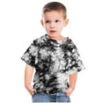 thumbnail image 5 of YLSDY Boys Girls Tie Dye Shirt Size 3-14 Hippies Senior Rainbow Tees T Shirts for Kids Summer Graphic Cotton Tops Black 4-5 Years, 5 of 5