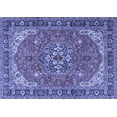 thumbnail image 1 of Ahgly Company Machine Washable Indoor Rectangle Medallion Blue Traditional Area Rugs, 2' x 3', 1 of 4