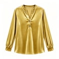 thumbnail image 4 of Ruimatai Womens Long Sleeve Henley Blouses Velvet Loose Dressy Casual Shirts, 4 of 6