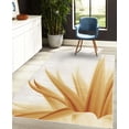 thumbnail image 4 of Flower Decorative Rug, Ombre Color Change Style Leaves Water Colored Print Calming Details Image, Quality Carpet for Bedroom Dorm and Living Room, 6 Sizes, Apricot White, by Ambesonne, 4 of 4