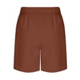 thumbnail image 7 of Lenpel Bermuda Shorts for Women High Waisted Wide Leg Pleated Knee Length Workout Long Shorts Casual Athletic Shorts with Pockets, 7 of 7