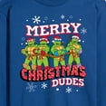 thumbnail image 3 of Teenage Muntant Ninja Turtles - Merry Christmas Dude  - Men's Long Sleeve T-Shirt, 3 of 5