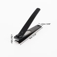 thumbnail image 4 of 1 Pc Portátil Grande Plano con Lima Cortauñas Cortauñas para Mujeres y Hombres Negro, 4 of 6