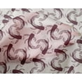 thumbnail image 4 of oneOone Silk Tabby Chocolate Brown Fabric Koi Fish Ocean Craft Projects Decor Fabric Printed By The Yard 42 Inch Wide, 4 of 4