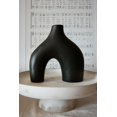 Carrot's Den Set di 2 vasi a ciambella, minimalista, stile nordico, in ceramica bianca, decorazione per centrotavola, pianta d'olivo, matrimonio, soggiorno, libreria, ufficio, casa moderna, ingresso