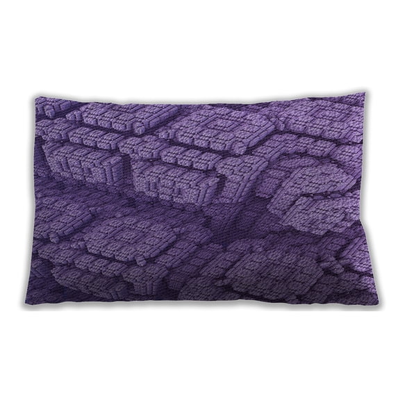 Ahgly Company Indoor Rectangular Contemporary Lumbar Throw Pillow, 13 inch by 19 inch